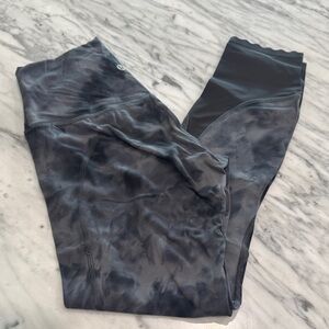 lululemon athletica Black Tie-Dye Leggings
